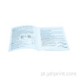 Manual de instrução de impressão personalizada cartões de visita e folhetos
